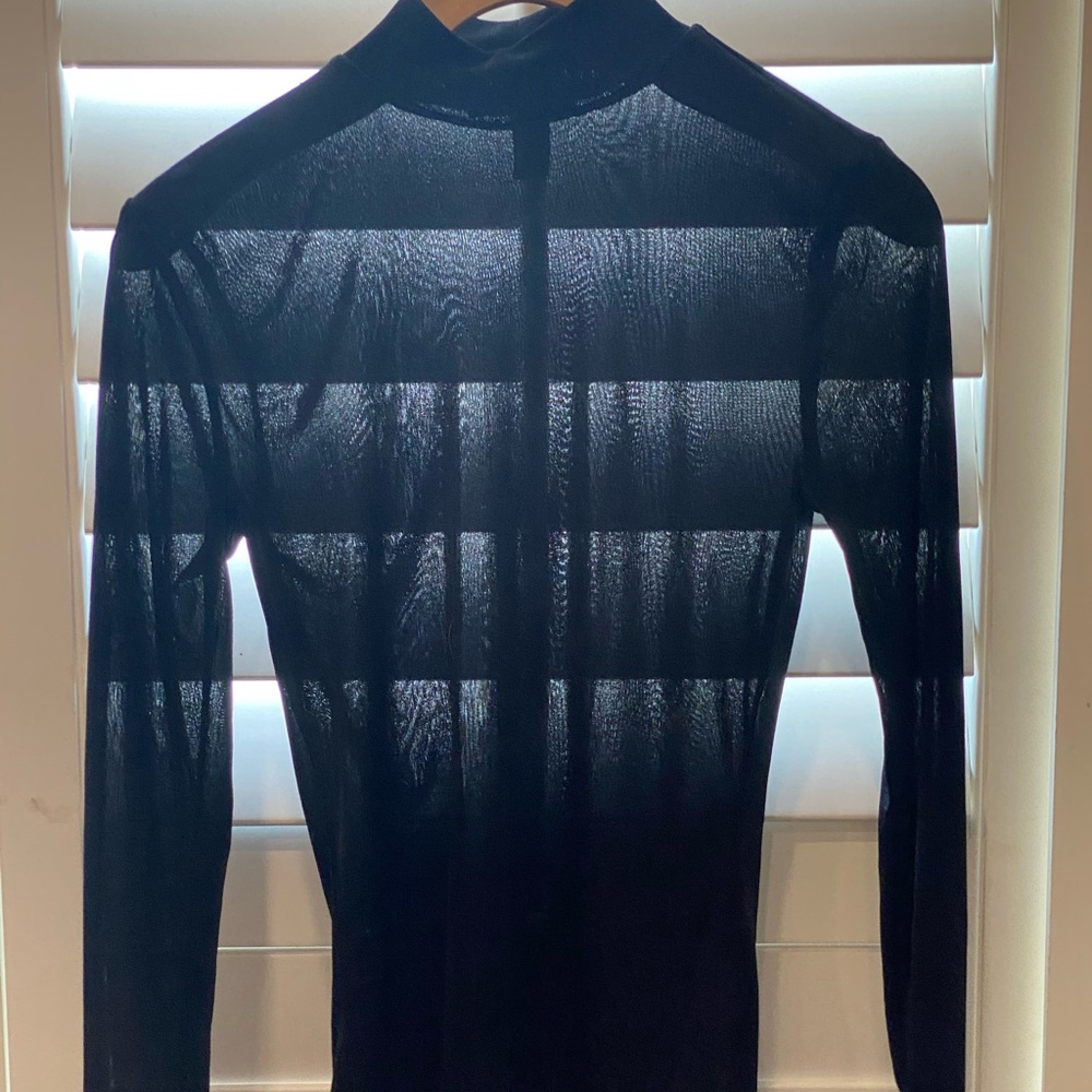 FOREVER 21- sheer form fitting turtle neck